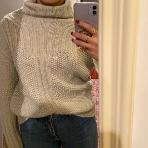 Light Grey Turtleneck Sweater
